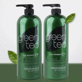 보습 녹차수함유 집중관리 모발보습강화 샴푸린스세트 Moisturizing Green Tea Intensive Care Hair Moisturizing Enhancing Shampoo and Rinse Set