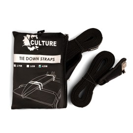 Culture Supply Tie Down Straps 15ft - Surfboard, Longboard, SUP, Paddleboard, Kayak, Canoe, Surf, fits All Vehicles with Roof Racks