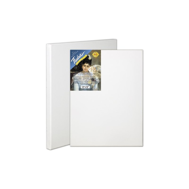 Fredrix 5602 Ultra Smooth Stretched Canvas, 9 by 12-Inch