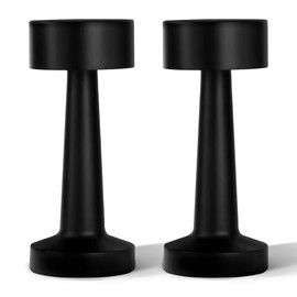 Bell+Howell 2 Pk Elegant Cordless Table Lamp, LED Wireless Lamp for Bedroom, Wireless Lamps for Tables Cordless Table Lamps, Rechargeable Lamp for Desk, Kitchen, Bedroom & More with 3 Light Colors
