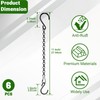 Mikniri 6 Pack 11 Inch Plant Hanger,Black Hanging Chains with