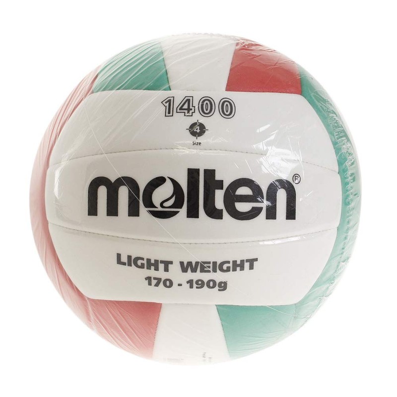 Molten EVA Volleyball No. 4 Ball, White x Red x