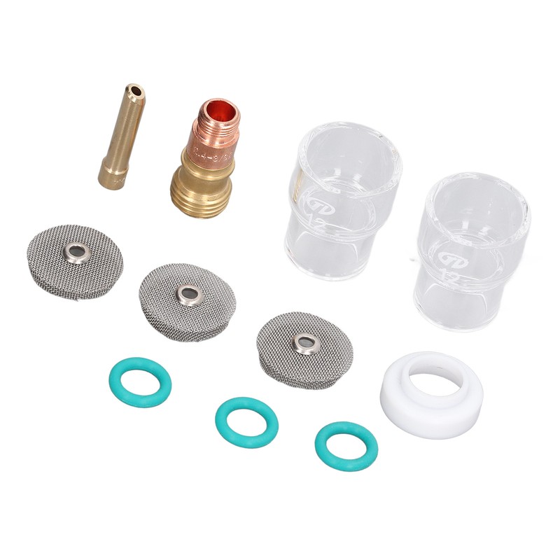 11Pcs Welding Gun Accessories Tig Welding Torch Glass Cup Collet