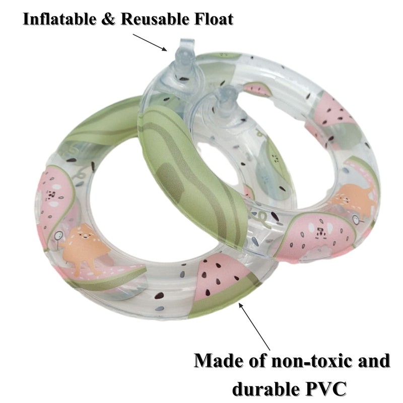 Inflatable Small Animal Floaties - 3 Pack Swimming Ring Rest