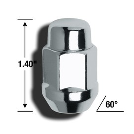 Gorilla Automotive 41137 Acorn Bulge Seat Lug Nuts (12mm x 1.50 Thread Size)