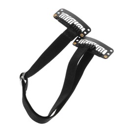 Beavorty Face Lifting Bandage Elastic Strap for Wrinkle Reduction Face Tightening Tape Hairpin Facelift Bands Black