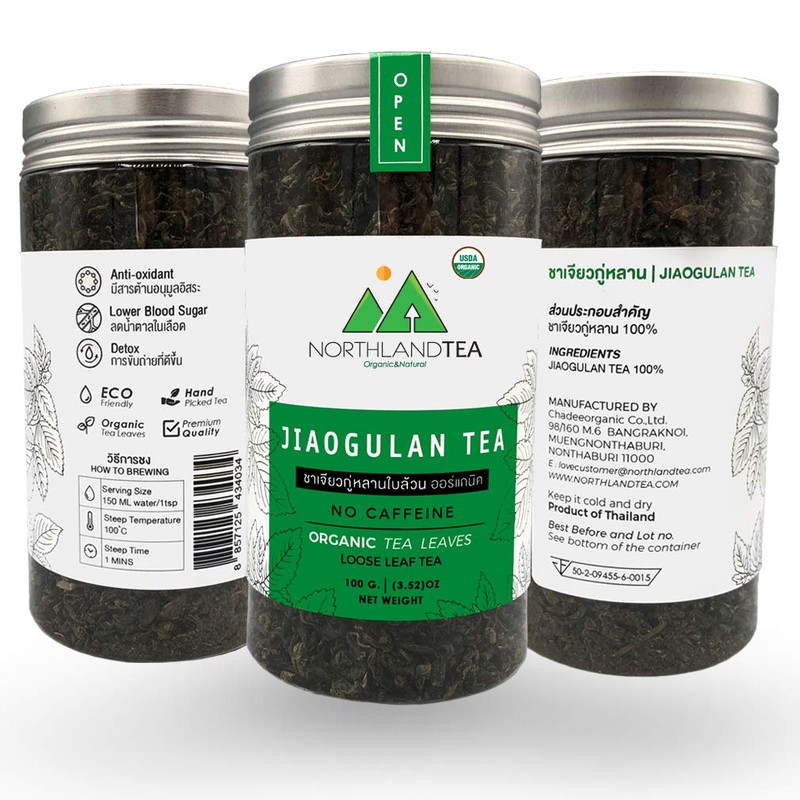 Organic Gynostemma Tea - Jiaogulan Tea 3.52 OZ – Certified