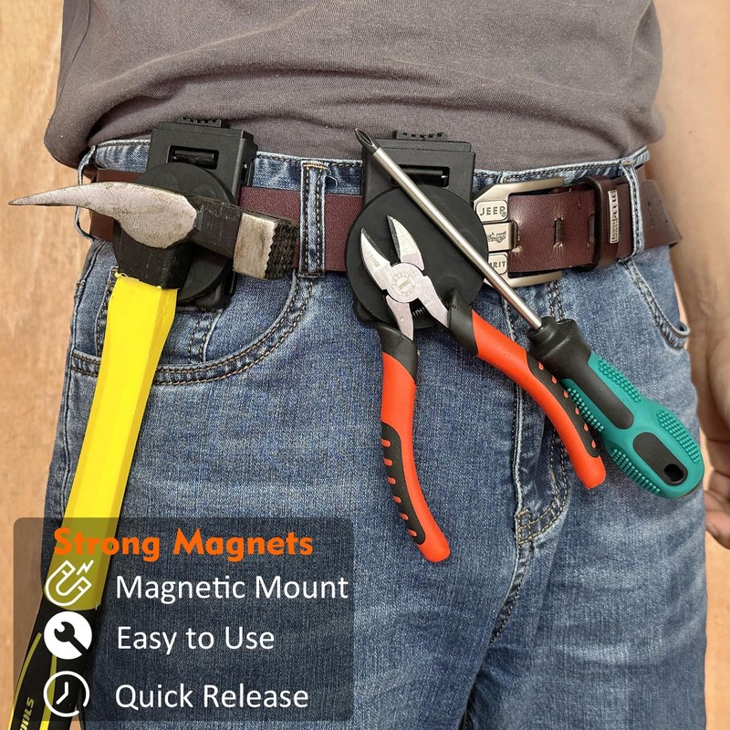YUANQIAN Heavy Duty Magnetic Tool Belt Clip N52 Magnets Non