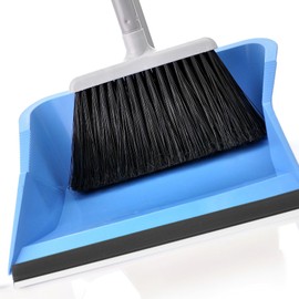 Housoutil 4PCS Dustpan Rubber Edge Replacement, Rubber Strip for Dustpan, Dustpan Accessories Pressing Strips Garbage Shovel Edge Protectors for Home and Office, Black