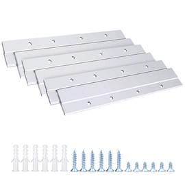 French Cleat Picture Hanger 6 Inches Aluminum Z Hanger Supports 30lbs - Interlocking Wall Mounting Bracket Hardware Kit for Hanging Mirrors, Picture, Shelf, Whiteboard, Art, Frames (6"-6Pairs)