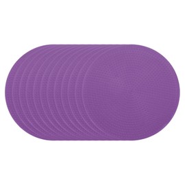PATIKIL Spot Markers 4 Inch, 12 Pcs Non-Slip Floor Dots Agility Markers Flat Field Cones Poly Dots for Gym PE Speed Training Dance Soccer Basketball Sports, Purple