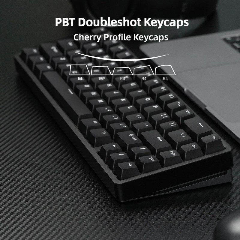 OOCTPK Chilkey ND65 Wired Aluminum Mechanical Keyboard, 65% Layout Portable
