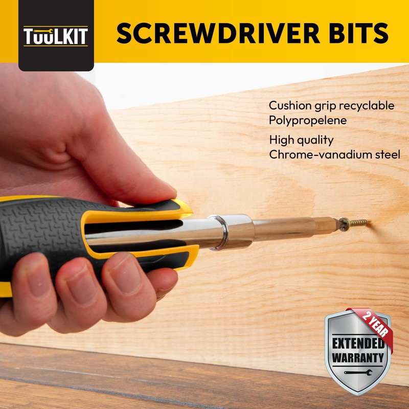 TuulKIT 18-in-1 Multifunction Screwdriver Set for all DIY tasks, has