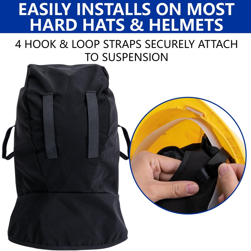 Winter Hard Hat Liner with Removable Mask, Waterproof Warm Hardhat