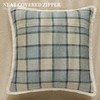 Classic Windowpane Plaid Pillow Covers 20x20 Set of 2, Structured