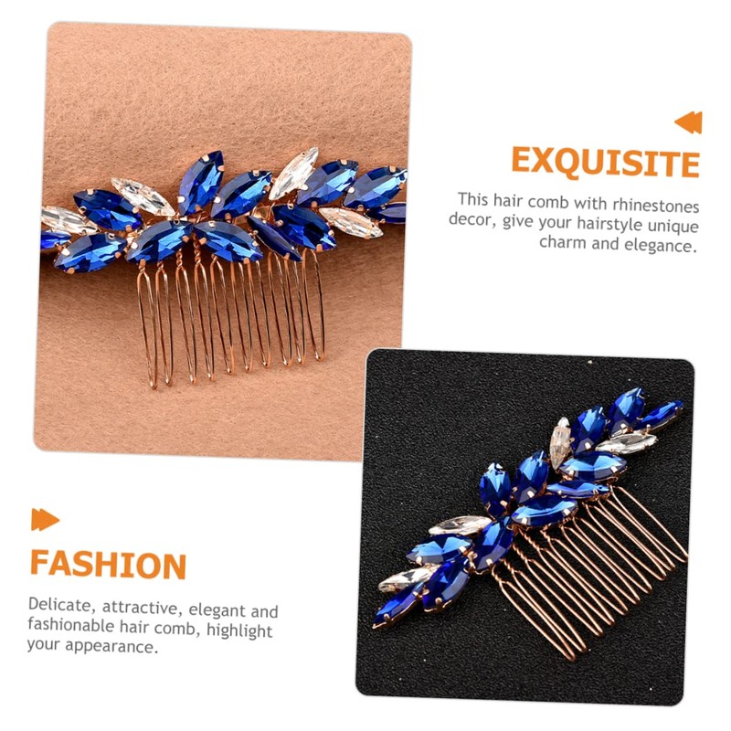 Beavorty 5pcs Bridal Hair Accessories for Women Rhinestone Crystal Hair