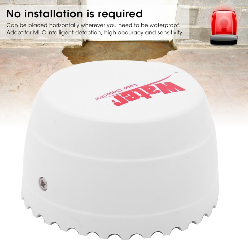 3V Wifi Wireless Water Leakage Detector Overflow Alarm Red LED