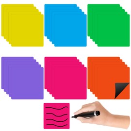 Magnetic Strips Writeable Pack of 30 Magnetic Labels Weekly Planner 50 x 50 mm Writeable Magnets Rewritable for the Fridge Whiteboards Magnetic Boards
