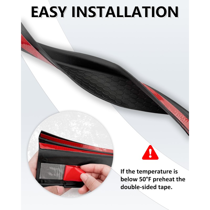YEBOOCA Door Sill Guards Kit fits 2018-2026 Wrangler JL JLU,