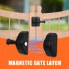 KOVOSCH Magnetic Gate Latches Side Pull, Black Magnetic Gate Latch