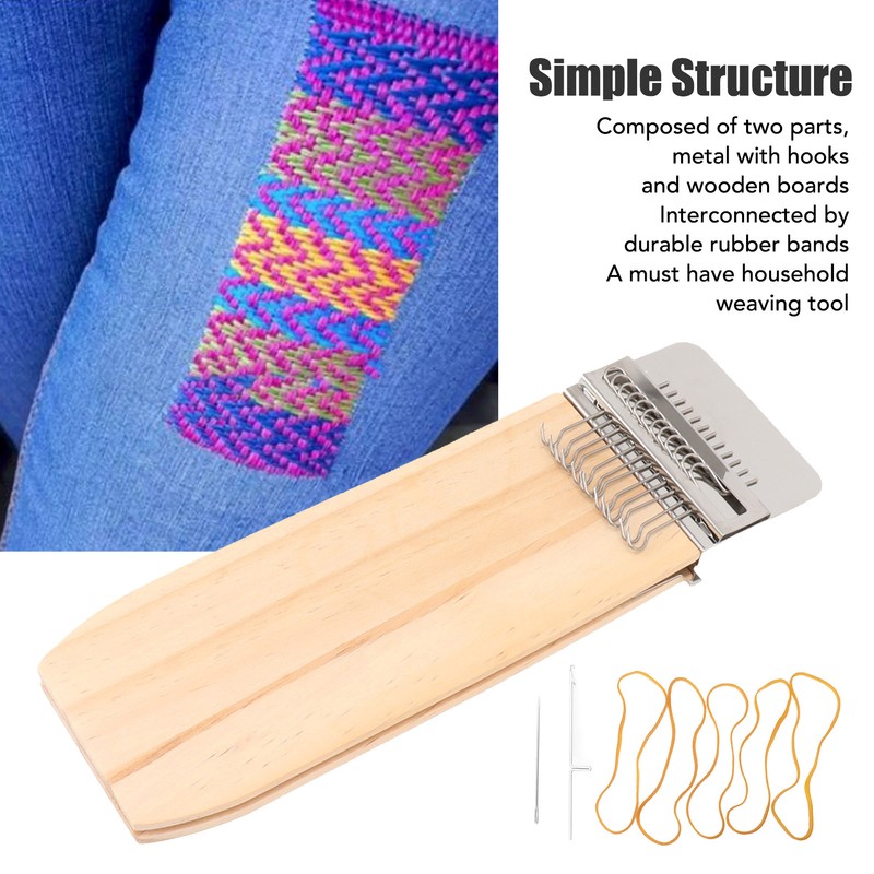 Small Weaving Loom Kit 12 Hooks Speedweave Type Portable DIY