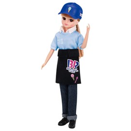 Takara Tomy Licca Takara Tomy "Licca-chan Dress, Welcome! Thirty One Ice Cream Shop Tenin Dress, Dress-up Doll, Pretend Play, Toy, Ages 3 and Up, Passed Toy Safety Standards, ST Mark Certified