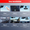 Fuluku 360 Degree Dash Cam View, 4 Channel Front Rear