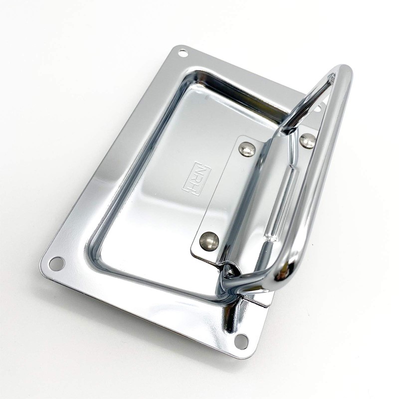 Pack of 2 Folding Handle Hardware Boxes Handles Spring-Loaded Box