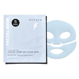NuFACE IonPlex Hydra-Gel Power Mask - Mascarilla hidratante coreana, 2 hojas refrescantes para el cuidado de la piel + alantoína y glicerina para piel