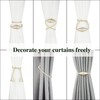 Nieffeiy 6 Pack Magnetic Curtain Tiebacks Rope Modern Handmade Curtain