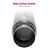 UPOWER 3" Inlet&Outlet Exhaust Resonator,16" Overall Length Center Straight Through