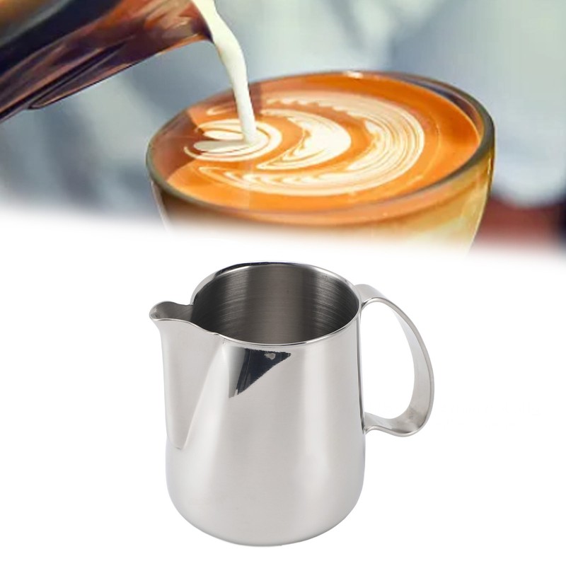 Milk Frothing Pitcher 304 Stainless Steel Dripless Spout Coffee Milk