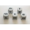 Roman Numeral Dice: Small Numbers 16mm (Pack of 5)
