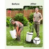 Brightown-Plant-Caddy-with-Wheels Heavy Duty, Ergonomic Plant Dolly for Elderly Gardeners with