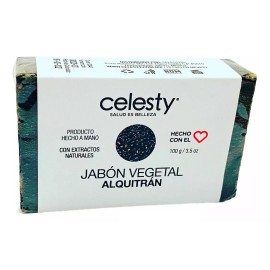 Celesty Kit 30 Pzs Jabón Vegetal Alquitrán Hulla Psioriasis 100g