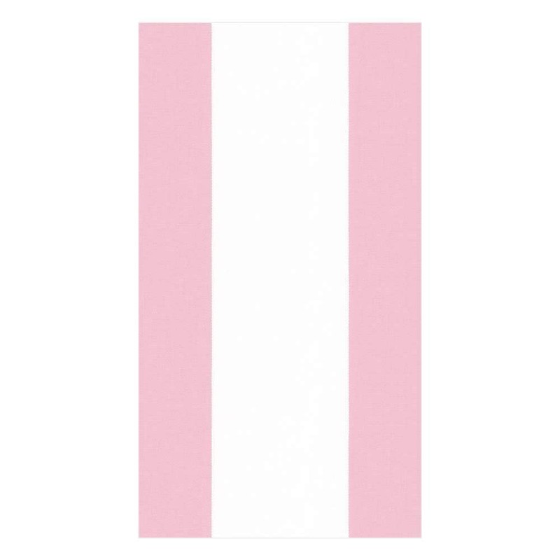 Caspari Bandol Stripe Paper Guest Towel Napkins in Petal Pink,