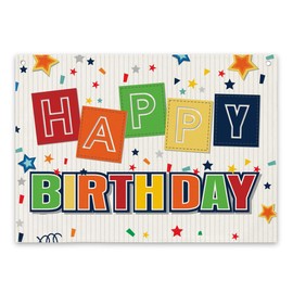 Happy Birthday Banner, Colorful Birthday Party Decorations, Photography Background for Children Kids Boys Girls Theme Party Supplies, Farmhouse Canvas Decor 28 * 19.6In