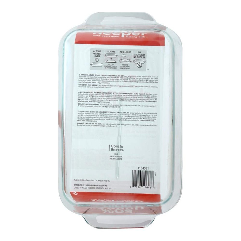 Pyrex Baking Dish 7X11, 1 EA