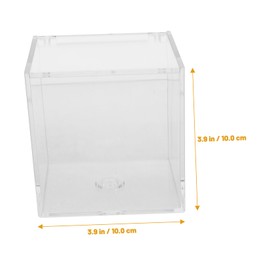 Operitacx Storage Boxes Model Display Holder Lockable Display Case Cuddly Toy Storage Case for Crafts Display Boxes for Collectibles Bag Miniature Acrylic