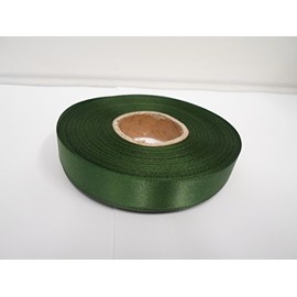 2 metres of 15mm Satin Ribbon Olive Dark Green Double Sided 15 mm 1.5cm