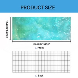 Uadme Infusible Ink Film, Pack of 10, 11.5 x 30.5 cm Infusible Transfer Ink Sheets, 4.5 x 12 Inch Pre-Printed Dyed Sublimation Paper, Iron on T-Shirt and Cup (Gradient)