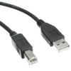 CableWholesale 3 feet USB 2.0 Printer/Device Cable, Black, Type A