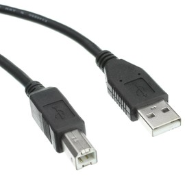 CableWholesale 3 feet USB 2.0 Printer/Device Cable, Black, Type A Male/Type B Male Plug, A Male to B Male High Speed USB Cable, USB 2.0 to Type B Cable, Type B Printer Cable