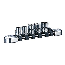 KTC Nepros 1/4 inch (6.3 mm) Socket Set, 5-Piece, NTB205A