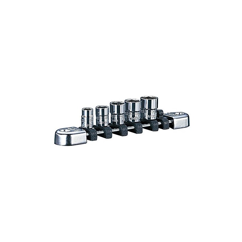 KTC Nepros 1/4 inch (6.3 mm) Socket Set, 5-Piece, NTB205A