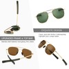 SUNGAIT Men's Military Sunglasses Polarized Pilot Style Bayonet Temples SGT285JKML-JKC