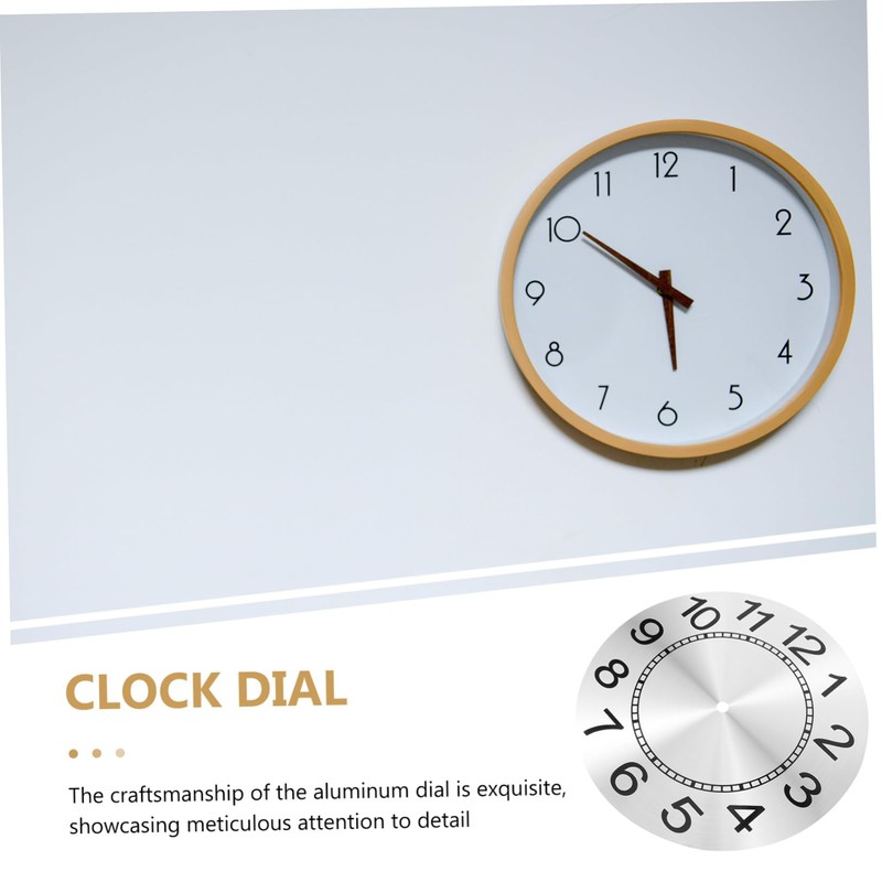 TEHAUX Replacement Round Clock Dial Panel DIY Clock Part with