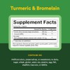 Natural Factors - Turmeric & Bromelain 450mg, Superior Standardized Extracts,