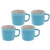 CorningWare 20oz Pool Blue Round Soup Meal Mug (4-Pack)