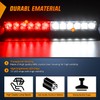 Nilight 12LED Traffic Advisor Strobe Light Bar Red White Emergency